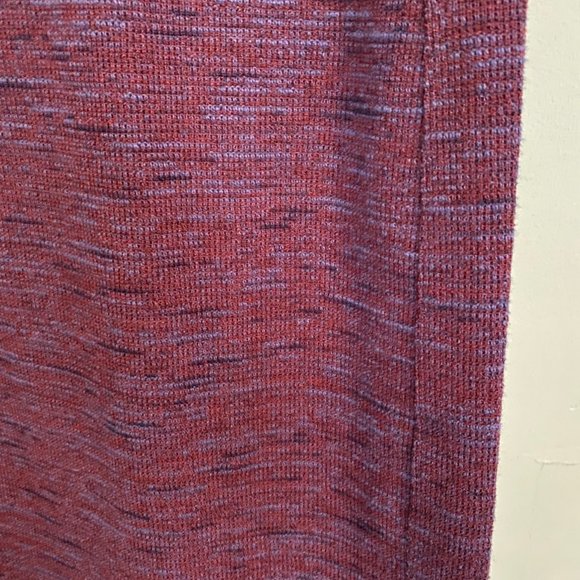 NWT LOFT short-sleeved burgundy-red knit shift dress - Picture 5 of 5
